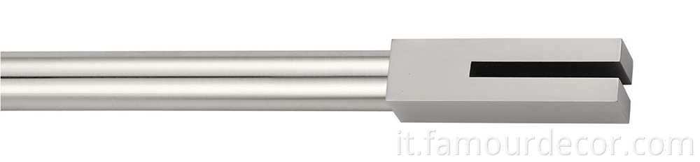 Rectangular head curtain rail